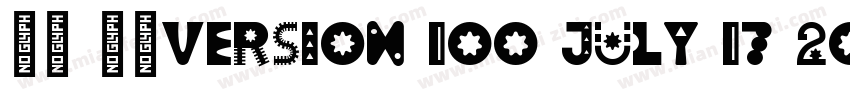 楷体 常规Version 100 July 17 2012 in字体转换